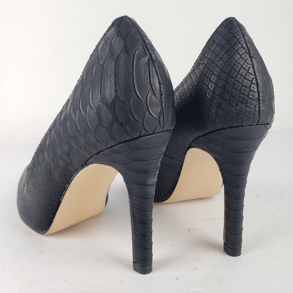 MIA Black Textured Byanka Pointed-toe Heel Size 7.5 - Picture 5 of 14
